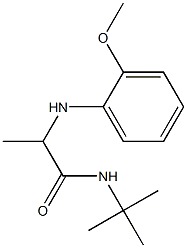 N-tert-butyl-2-[(2-methoxyphenyl)amino]propanamide Struktur