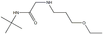 N-tert-butyl-2-[(3-ethoxypropyl)amino]acetamide Struktur