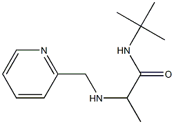 N-tert-butyl-2-[(pyridin-2-ylmethyl)amino]propanamide Struktur