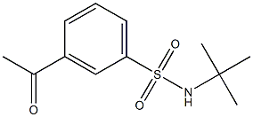 N-tert-butyl-3-acetylbenzene-1-sulfonamide Struktur