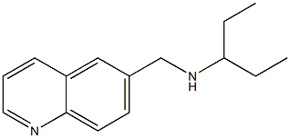 pentan-3-yl(quinolin-6-ylmethyl)amine Struktur