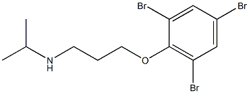 propan-2-yl[3-(2,4,6-tribromophenoxy)propyl]amine Struktur