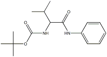 tert-butyl 1-(anilinocarbonyl)-2-methylpropylcarbamate Struktur