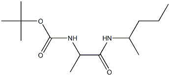 tert-butyl 1-methyl-2-[(1-methylbutyl)amino]-2-oxoethylcarbamate Struktur