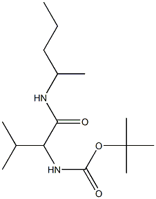 tert-butyl 2-methyl-1-{[(1-methylbutyl)amino]carbonyl}propylcarbamate Struktur