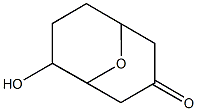 8-hydroxy-9-oxabicyclo[3.3.1]nonan-3-one Struktur