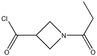 3-Azetidinecarbonyl  chloride,  1-(1-oxopropyl)- Struktur