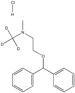 Diphenhydramine-d3 Hydrochloride Struktur