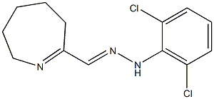 3,4,5,6-tetrahydro-2H-azepine-7-carbaldehyde (2,6-dichlorophenyl)hydrazone Struktur