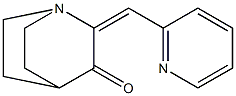 2-(2-pyridinylmethylene)quinuclidin-3-one Struktur