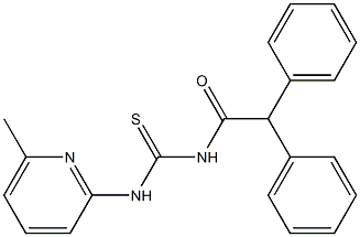 N-(diphenylacetyl)-N'-(6-methylpyridin-2-yl)thiourea Struktur