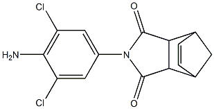 4-(4-amino-3,5-dichlorophenyl)-4-azatricyclo[5.2.1.0~2,6~]dec-8-ene-3,5-dione Struktur