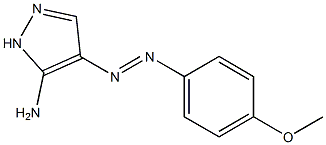 4-[(4-methoxyphenyl)diazenyl]-1H-pyrazol-5-amine Struktur