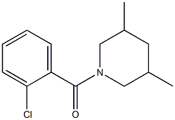 1-(2-chlorobenzoyl)-3,5-dimethylpiperidine Struktur