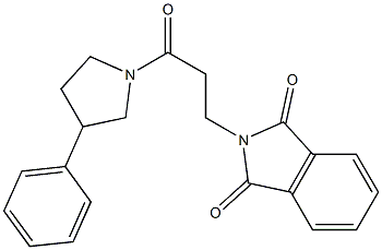 2-[3-oxo-3-(3-phenyl-1-pyrrolidinyl)propyl]-1H-isoindole-1,3(2H)-dione Struktur