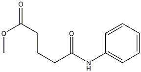 methyl 5-anilino-5-oxopentanoate Struktur