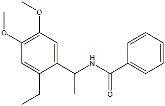 N-[1-(2-ethyl-4,5-dimethoxyphenyl)ethyl]benzamide Structure