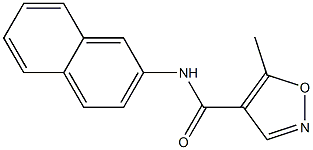 5-methyl-N-(2-naphthyl)-4-isoxazolecarboxamide Struktur