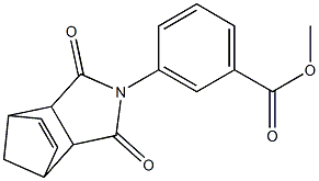 methyl 3-(3,5-dioxo-4-azatricyclo[5.2.1.0~2,6~]dec-8-en-4-yl)benzoate Struktur