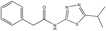 N-(5-isopropyl-1,3,4-thiadiazol-2-yl)-2-phenylacetamide Struktur