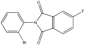 2-(2-bromophenyl)-5-fluoro-1H-isoindole-1,3(2H)-dione Struktur