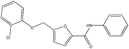 5-[(2-chlorophenoxy)methyl]-N-phenyl-2-furamide Struktur