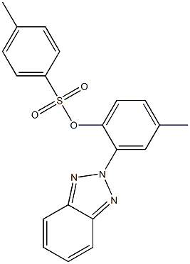 2-(2H-1,2,3-benzotriazol-2-yl)-4-methylphenyl 4-methylbenzenesulfonate Struktur