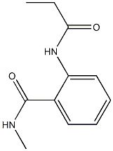 N-methyl-2-(propionylamino)benzamide Struktur