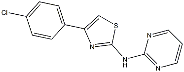 N-[4-(4-chlorophenyl)-1,3-thiazol-2-yl]-2-pyrimidinamine Struktur