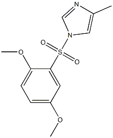 1-[(2,5-dimethoxyphenyl)sulfonyl]-4-methyl-1H-imidazole Struktur