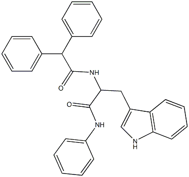 2-[(diphenylacetyl)amino]-3-(1H-indol-3-yl)-N-phenylpropanamide Struktur