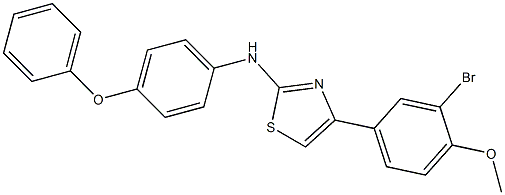 4-(3-bromo-4-methoxyphenyl)-N-(4-phenoxyphenyl)-1,3-thiazol-2-amine Struktur