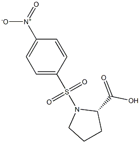 1-({4-nitrophenyl}sulfonyl)proline Struktur