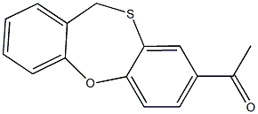 1-(11H-dibenzo[b,f][1,4]oxathiepin-8-yl)ethanone Struktur