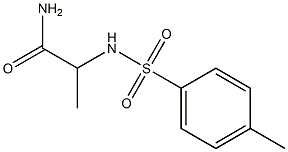 2-{[(4-methylphenyl)sulfonyl]amino}propanamide Struktur