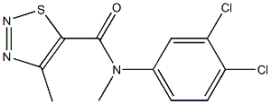 N-(3,4-dichlorophenyl)-N,4-dimethyl-1,2,3-thiadiazole-5-carboxamide Struktur