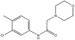 N-(3-chloro-4-methylphenyl)-2-(4-morpholinyl)acetamide Struktur