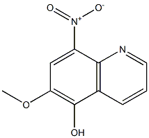 8-nitro-6-methoxy-5-quinolinol Struktur