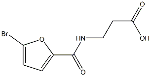 N-(5-bromo-2-furoyl)-beta-alanine Struktur