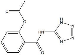 2-[(1H-tetraazol-5-ylamino)carbonyl]phenyl acetate Struktur