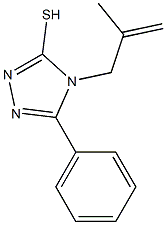 4-(2-methylprop-2-enyl)-5-phenyl-4H-1,2,4-triazol-3-yl hydrosulfide Struktur