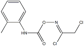 2-chloro-N-[(2-toluidinocarbonyl)oxy]ethanimidoyl chloride Struktur