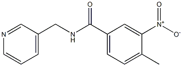 3-nitro-4-methyl-N-(pyridin-3-ylmethyl)benzamide Struktur