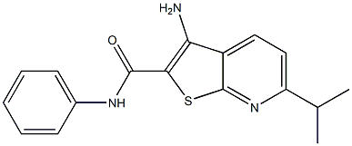 3-amino-6-isopropyl-N-phenylthieno[2,3-b]pyridine-2-carboxamide Struktur