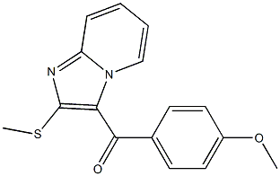 (4-methoxyphenyl)[2-(methylsulfanyl)imidazo[1,2-a]pyridin-3-yl]methanone Struktur