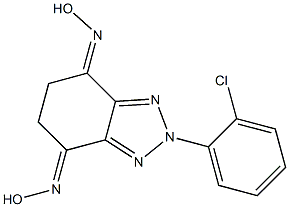 2-(2-chlorophenyl)-5,6-dihydro-2H-1,2,3-benzotriazole-4,7-dione dioxime Struktur