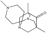 1',5,7-trimethyl-6-oxospiro[1,3-diazatricyclo[3.3.1.1~3,7~]decane-2,4'-piperidine] Struktur