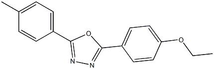 ethyl 4-[5-(4-methylphenyl)-1,3,4-oxadiazol-2-yl]phenyl ether Struktur