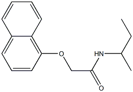 N-(sec-butyl)-2-(1-naphthyloxy)acetamide Struktur