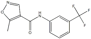 5-methyl-N-[3-(trifluoromethyl)phenyl]-4-isoxazolecarboxamide Struktur